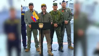 Abelardo De La Espriella durante su visita oficial a San Andrés. Abelardo De La Espriella anuncia decreto para reforzar la soberanía marítima en San Andrés