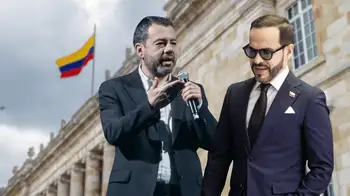 Abelardo de la Espriella, presidente electo, y Carlos Fernando Galán, alcalde de Bogotá. De la Espriella y Galán hablaron por primera vez: esto acordaron para la ciudad de Bogotá