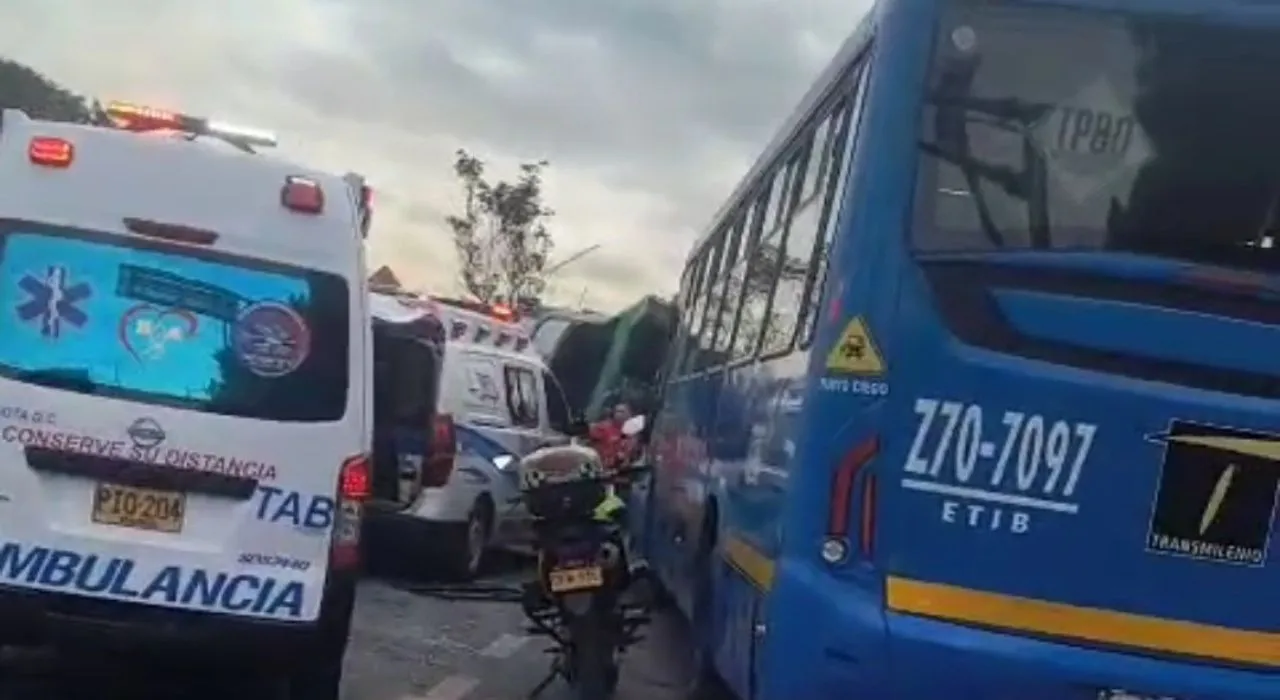 Accidente Momentos de pánico tras grave accidente de tránsito