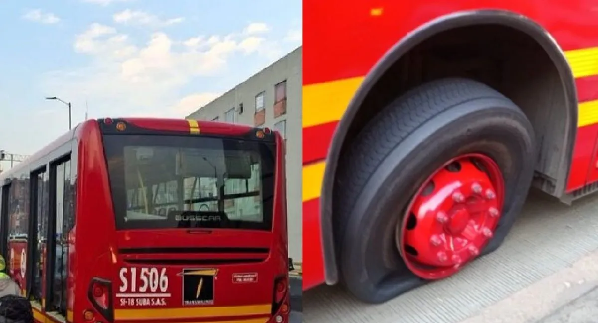 Accidente TransMilenio Movilidad hoy en Bogotá: choque múltiple y bus de TransMilenio pinchado generan fuertes trancones
