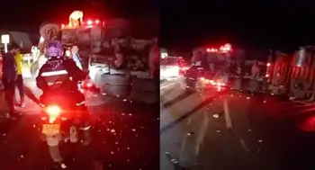 Accidente vía Bogotá-Girardot Accidente en vía Bogotá-Girardot: choque múltiple mantiene paso restringido en Flandes
