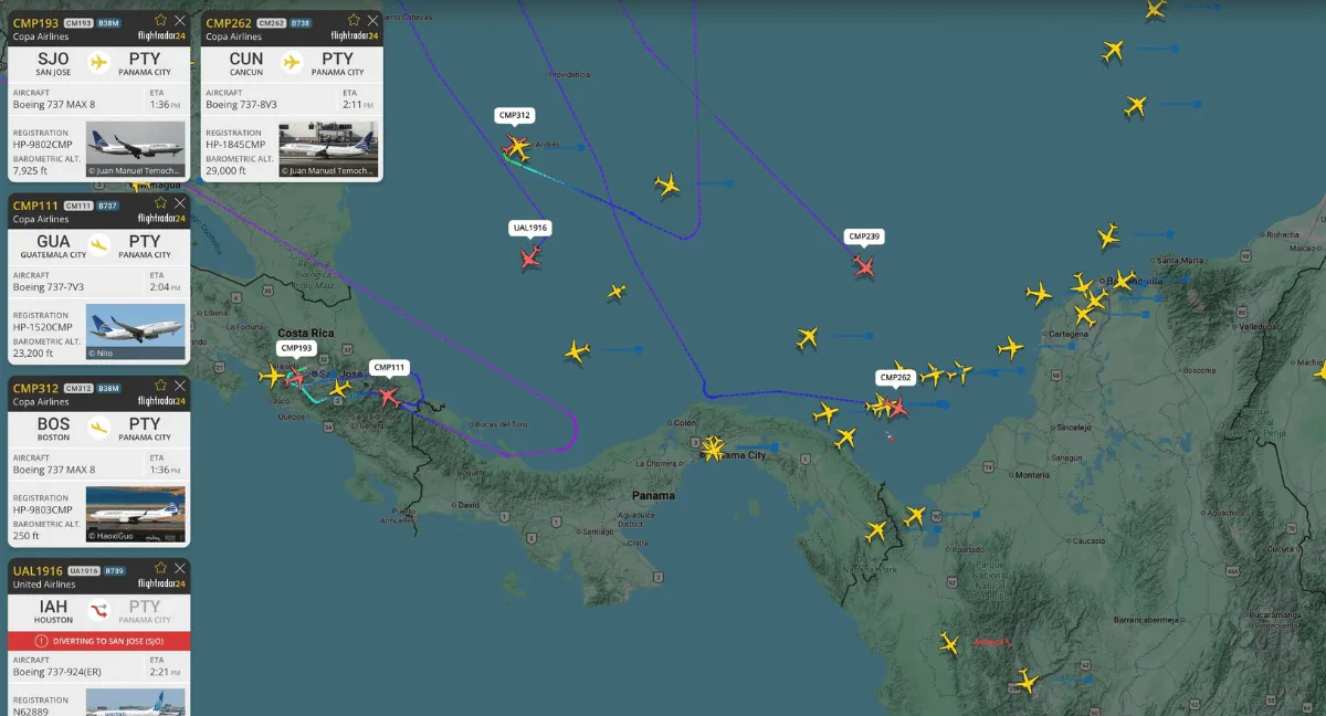 Aeropuerto de Tocumen cerró sus pistas tras el terremoto en Panamá. Vuelos que iban a Panamá aterrizaron en Barranquilla y Costa Rica tras el cierre de Tocumen