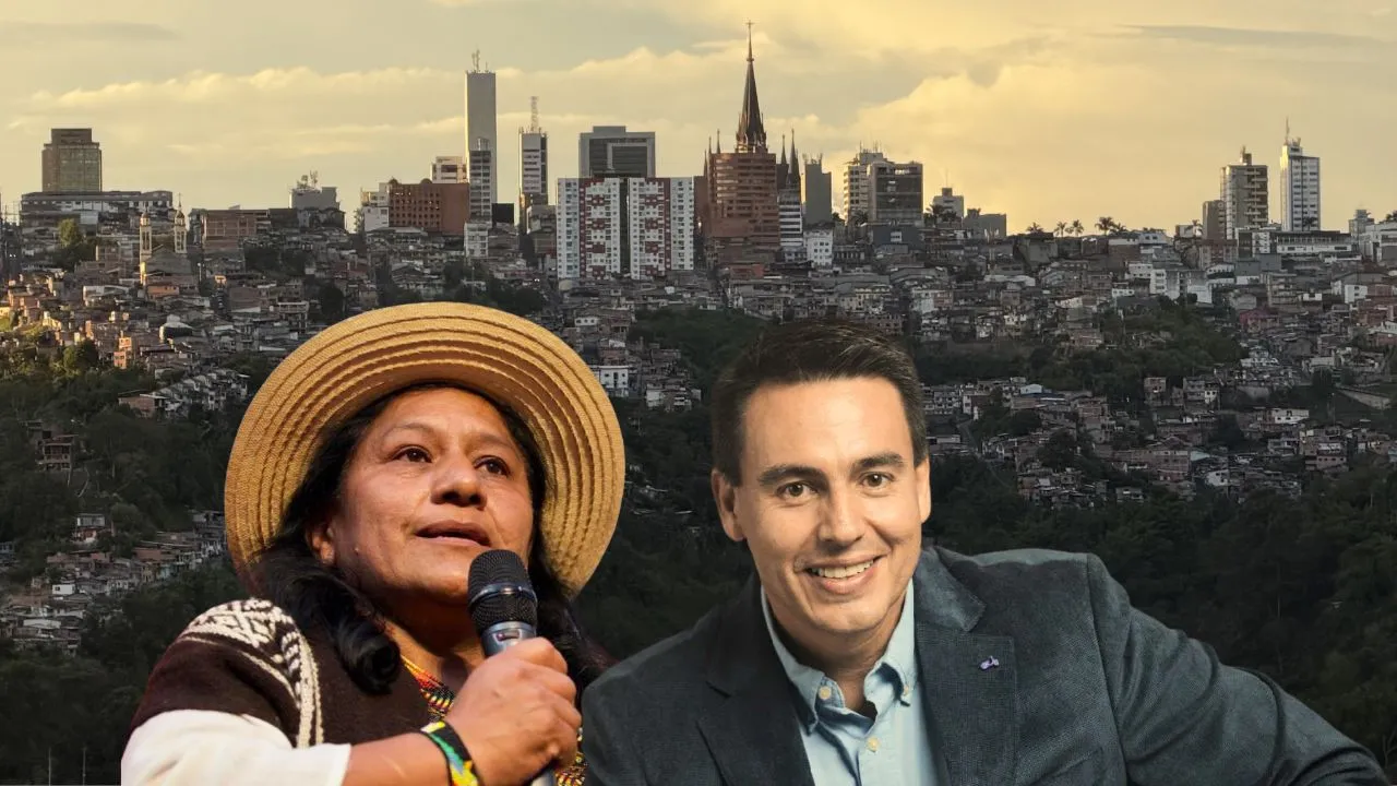 Aída Quilcué, candidata vicepresidencial y Jorge Eduardo Rojas, alcalde de Manizales. ¿Alcaldada?: Según el Pacto Histórico, alcalde de Manizales hace 'censura política' a Aída Quilcué