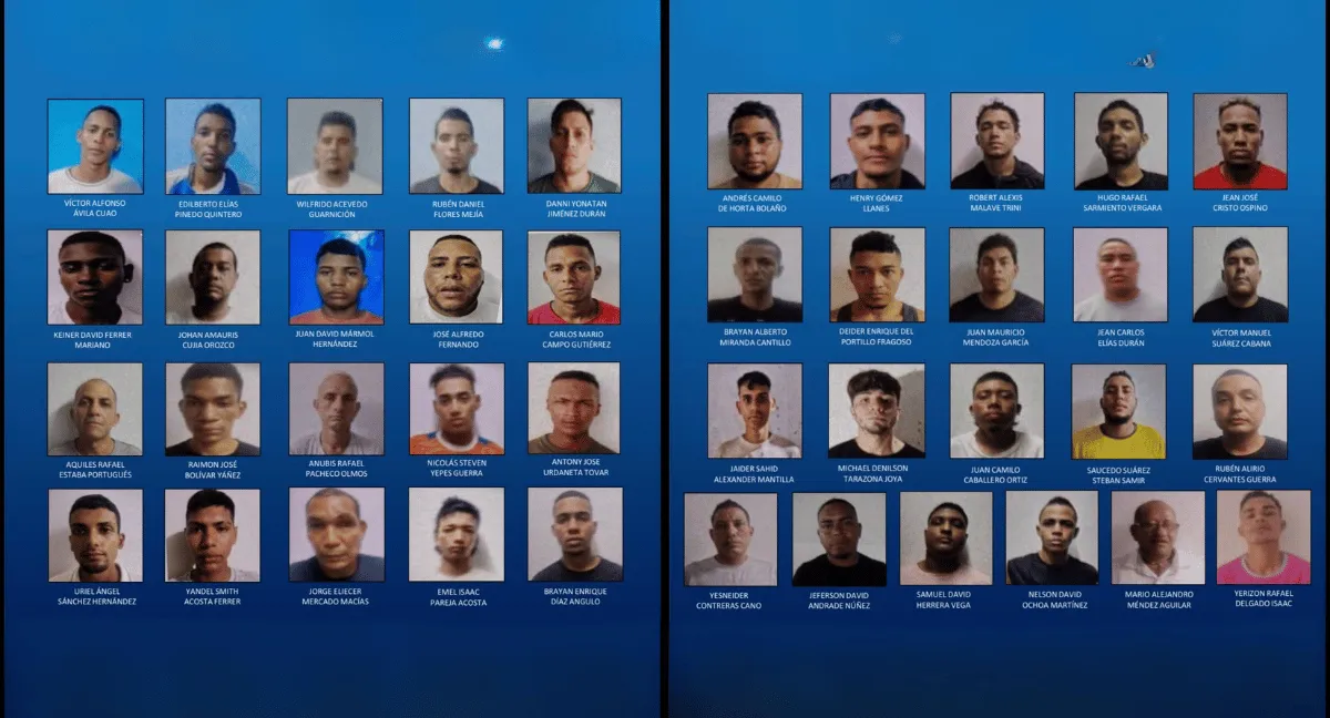 Alcaldía de Santa Marta publicó los nombres de los 41 presos fugados del CTP. Estos son los 41 presos que se fugaron en Santa Marta: ofrecen hasta 5 millones de pesos por ellos