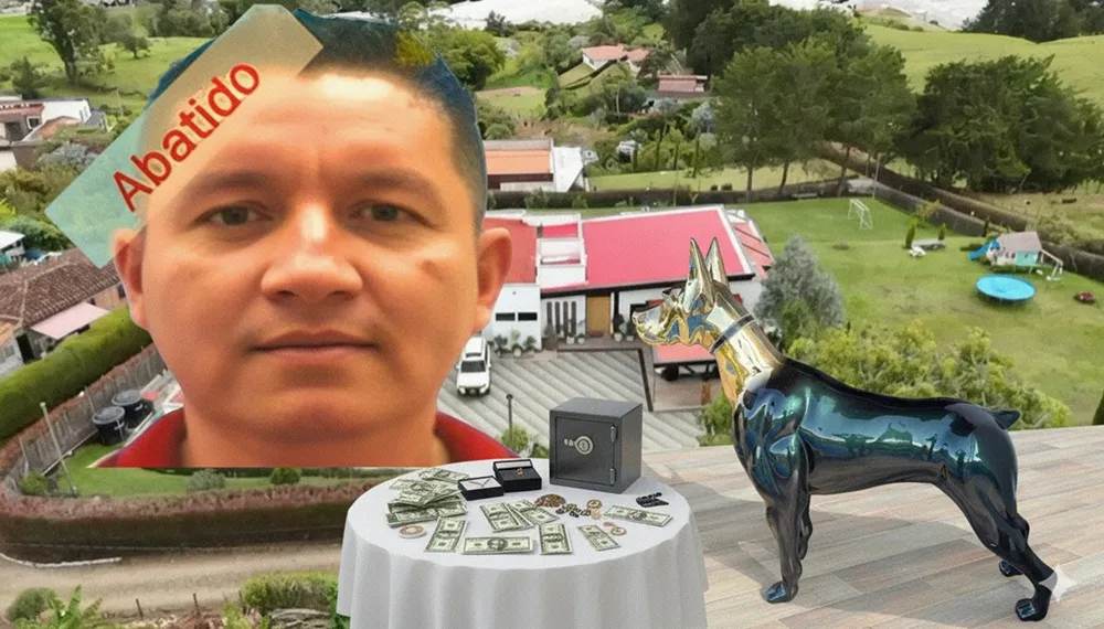 Alias El Ecuatoriano Los lujos de alias Ecuatoriano, abatido en una finca de Rionegro: oro, carros de alta gama y armas