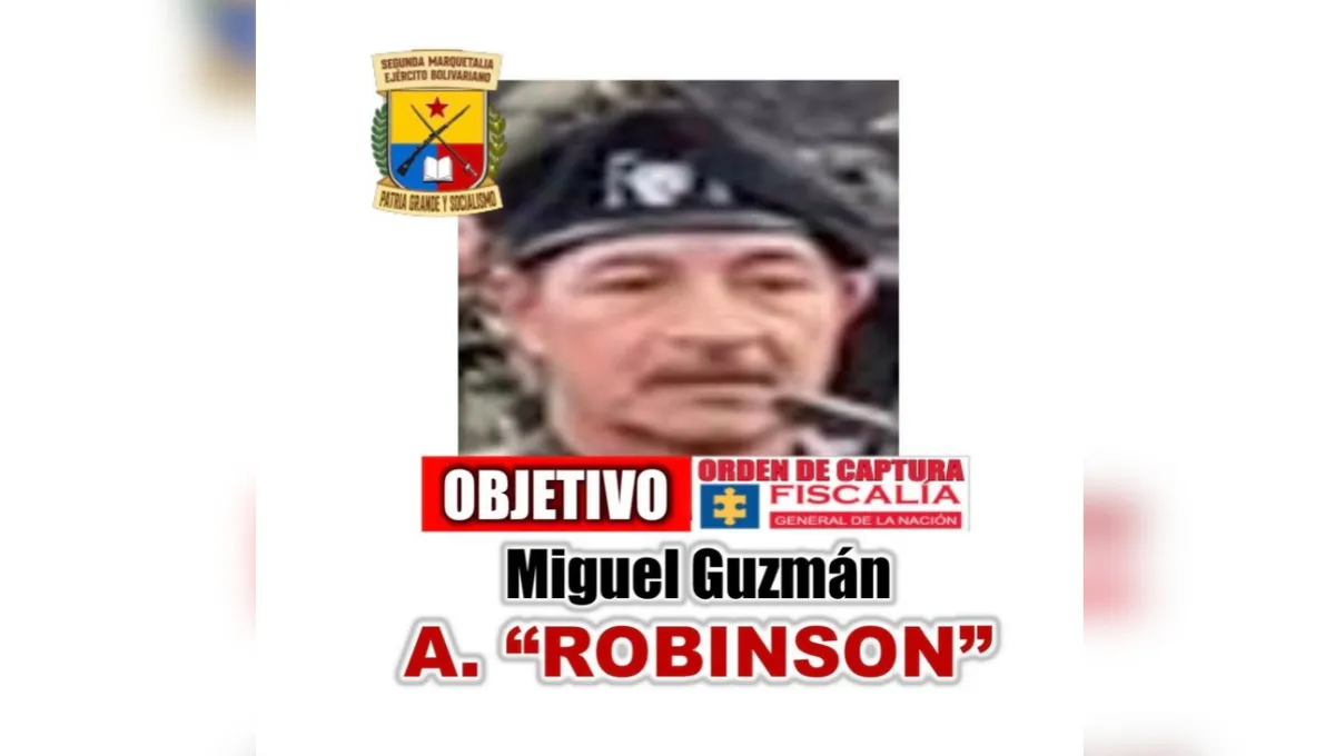 Alias Robinson Gutiérrez, señalado cabecilla de la Teófilo Forero Castro. Cayó alias Robinson Gutiérrez en Tello: De la Espriella lo señaló por el crimen de Miguel Uribe