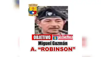 Alias Robinson Gutiérrez, señalado cabecilla de la Teófilo Forero Castro. Cayó alias Robinson Gutiérrez en Tello: De la Espriella lo señaló por el crimen de Miguel Uribe