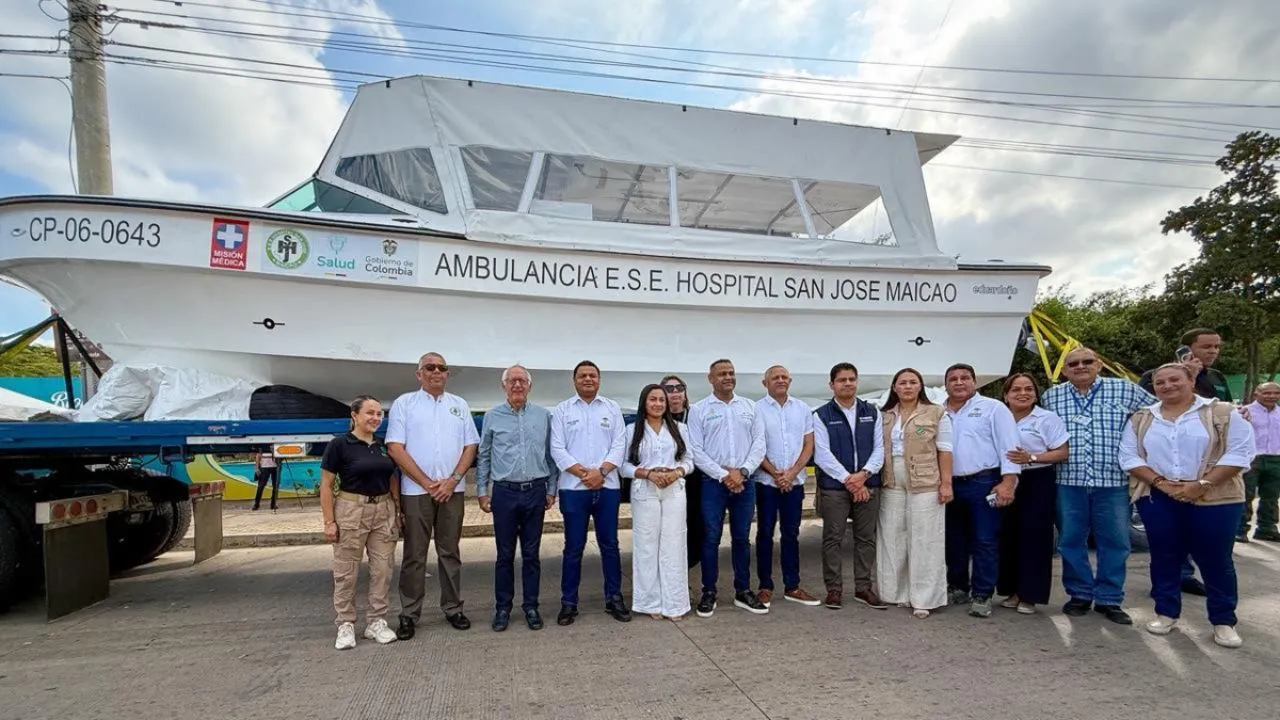 Ambulancias marítimas entregadas al Hospital San José de Maicao. Polémica por entrega de lanchas marítimas en Maicao, La Guajira: MinSalud explica su estrategia