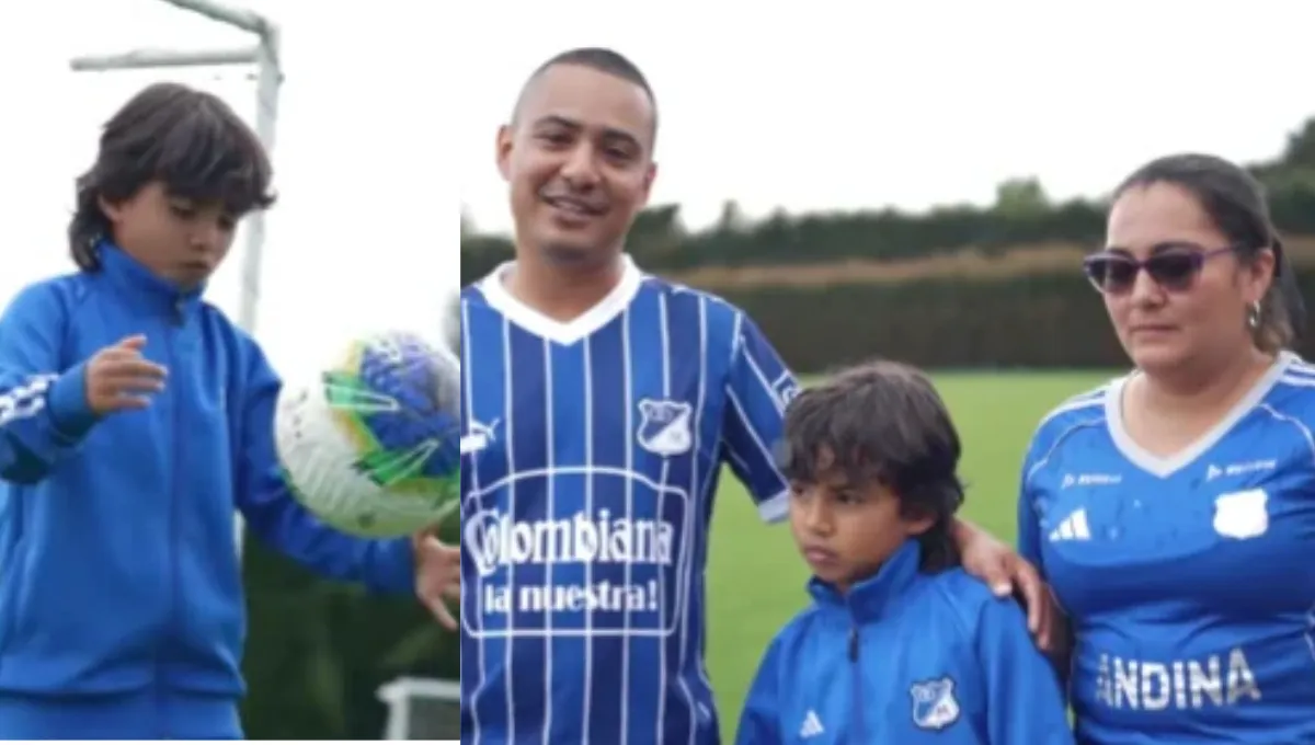 Andrés, el pequeño hincha de Millonarios que cumplió su sueño de compartir con el equipo. El pequeño hincha que viajó desde Putumayo cumplió su sueño: así fue su encuentro con Millonarios