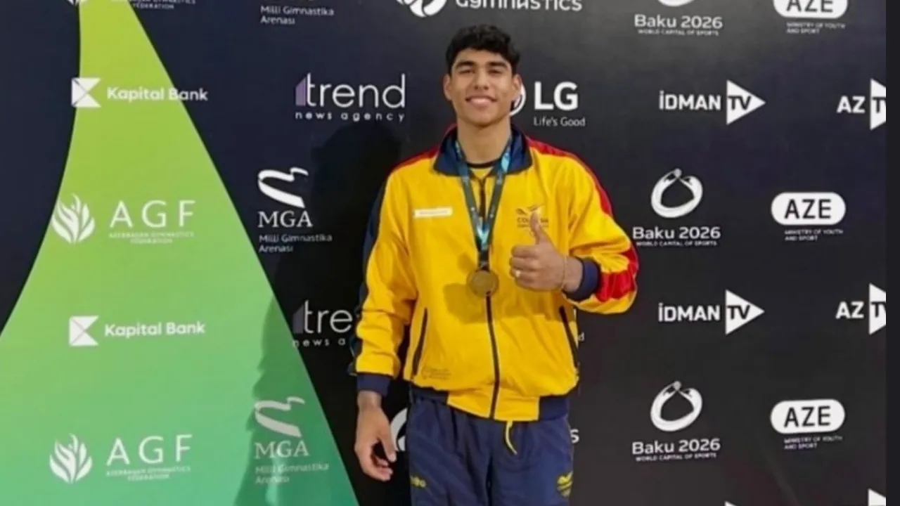 Ángel Barajas No fue de oro, pero sí de bronce: Ángel Barajas logró otro brillante podio en Bakú