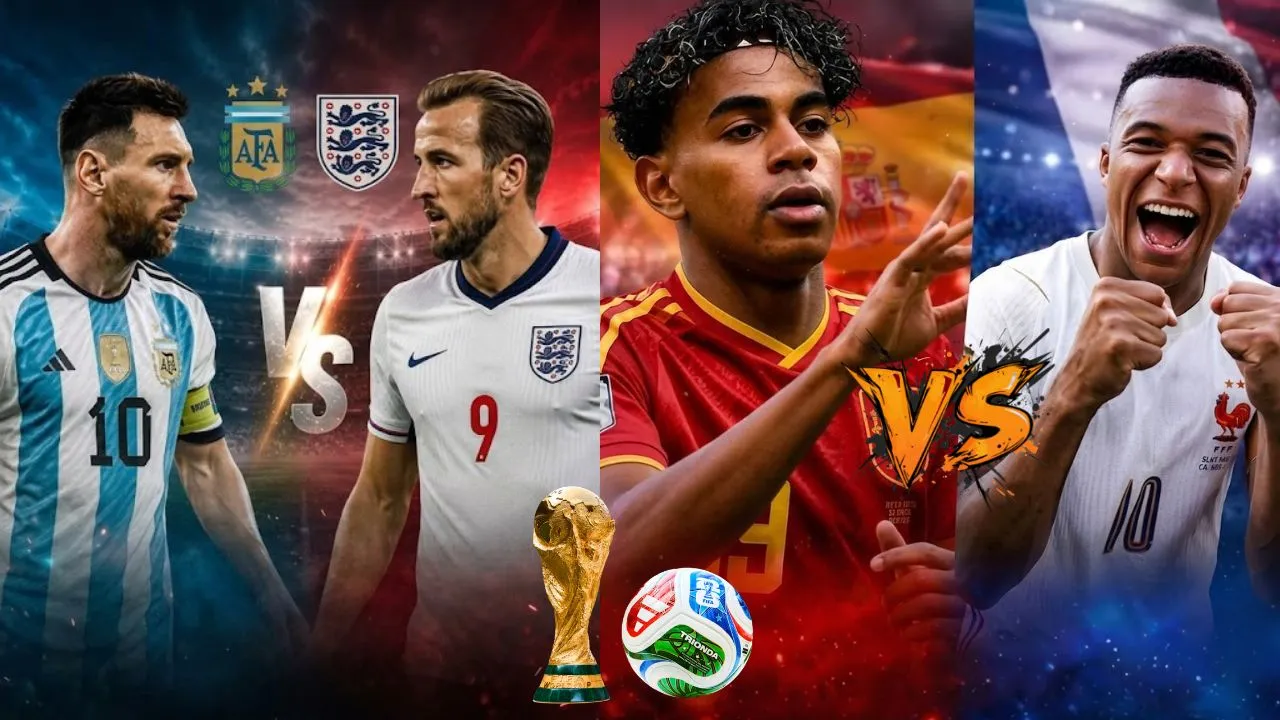Argentina, Inglaterra, España y Francia buscan un lugar en la final del Mundial 2026. ¿Cuándo juegan Argentina vs. Inglaterra y España vs. Francia? Fecha, hora y detalles Mundial 2026