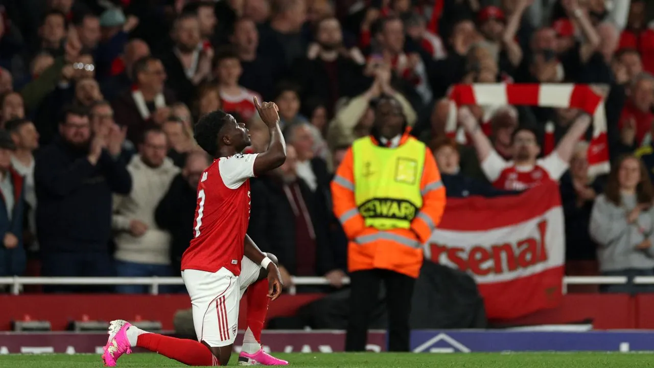 Arsenal Video | Bukayo Saka puso a festejar al Arsenal: viveza para anotarle al Atlético de Madrid