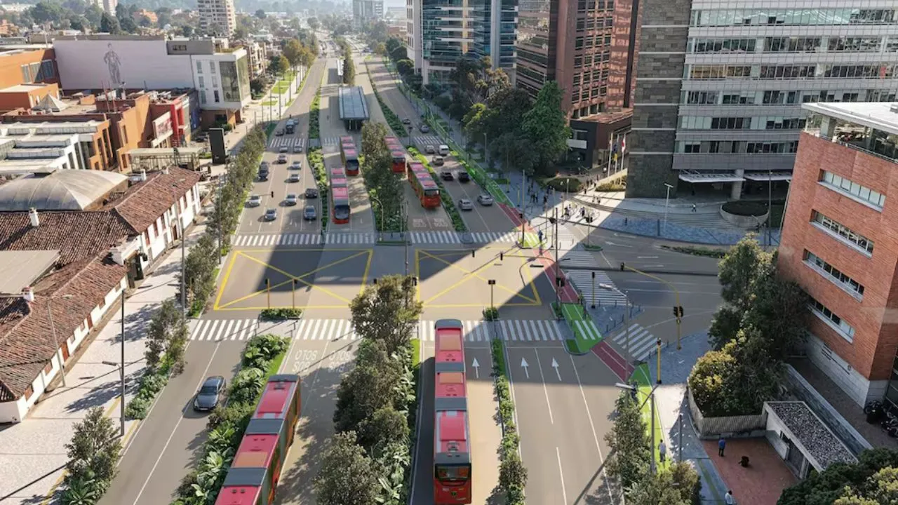 Así se verá el nuevo Corredor de la Séptima. La movilidad en Bogotá cambiará con el inicio de las obras del corredor de la Séptima
