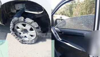 Así quedaron los vehículos del CTI tras el ataque en Timba, Cauca. Primeras imágenes del atentado contra comitiva de la Fiscalía, el Ejército y Ecopetrol