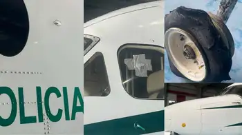 Avión resultó averiado tras ataque en Norte de Santander $ 100 millones de recompensa para dar con responsables de atentado contra avión de la Policía