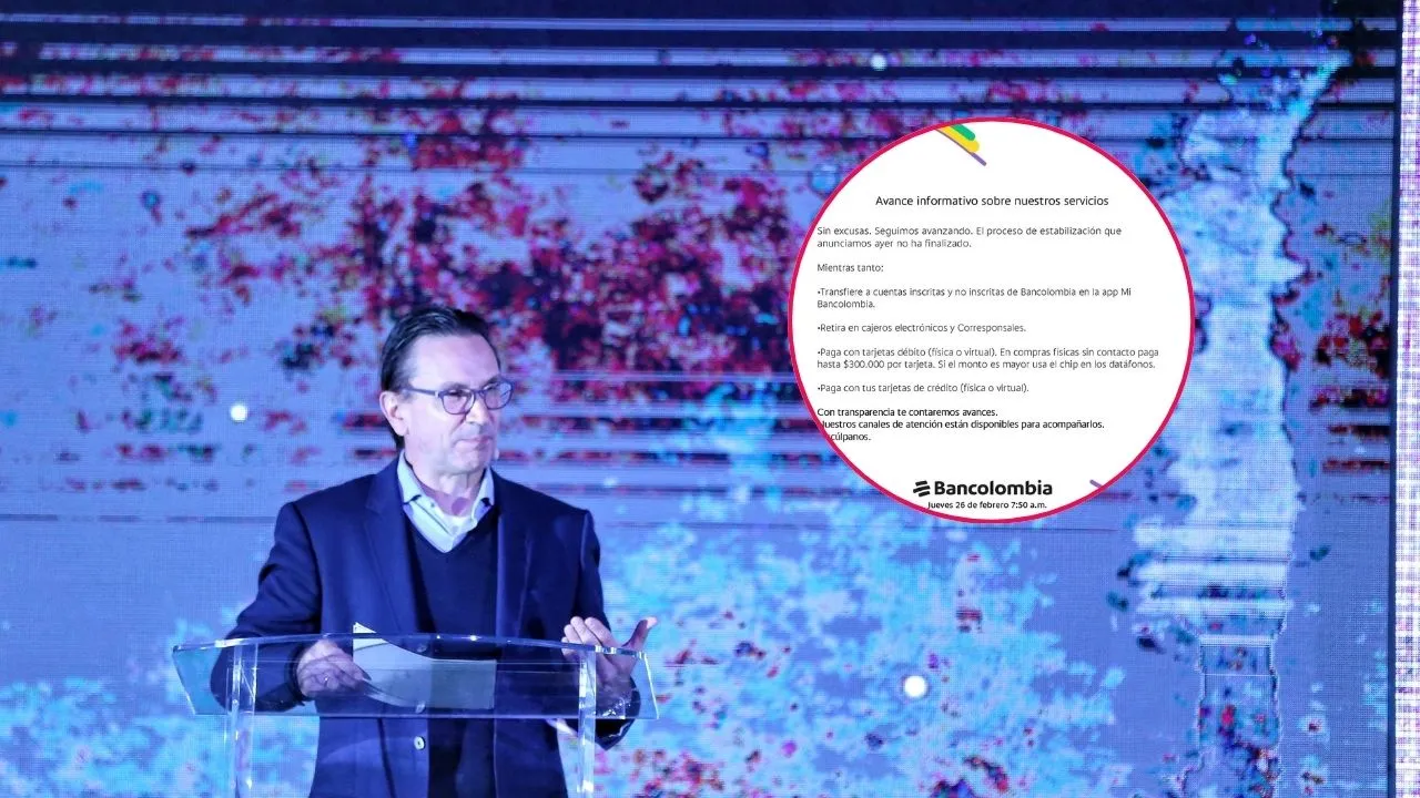 Bancolombia explica por qué no ha podido estabilizar sus servicios “Gracias por exigirnos”: la carta de Bancolombia en medio de las fallas operativas
