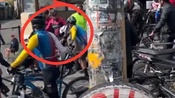 Batalla campal entre moteros y ciclistas por el dominio de Alto de Patios Batalla campal entre motociclistas y ciclistas por el dominio de Alto de Patios: ¿y la Policía?