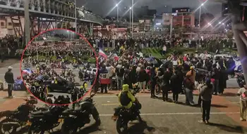 Bloqueos de manifestantes en Bogotá Con manifestaciones cerraron elecciones presidenciales