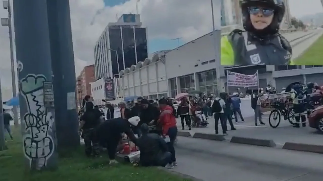 Bloqueos y manifestaciones hoy en Bogotá Manifestaciones y bloqueos hoy en TransMilenio por la calle 26 y NQS: estaciones fuera de servicio