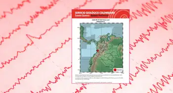 Boletín del Servicio Geológico Colombiano sobre el temblor de magnitud 4.1 en Chocó. Temblor hoy en Colombia en Chocó se sintió en Pereira, Yumbo, La Unión y Circasia: magnitud 4,3