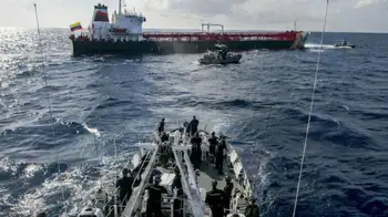 Buque interceptado por Estados Unidos en aguas cercanas a Venezuela. EE. UU. interceptó un tercer buque petrolero cerca de las costas de Venezuela