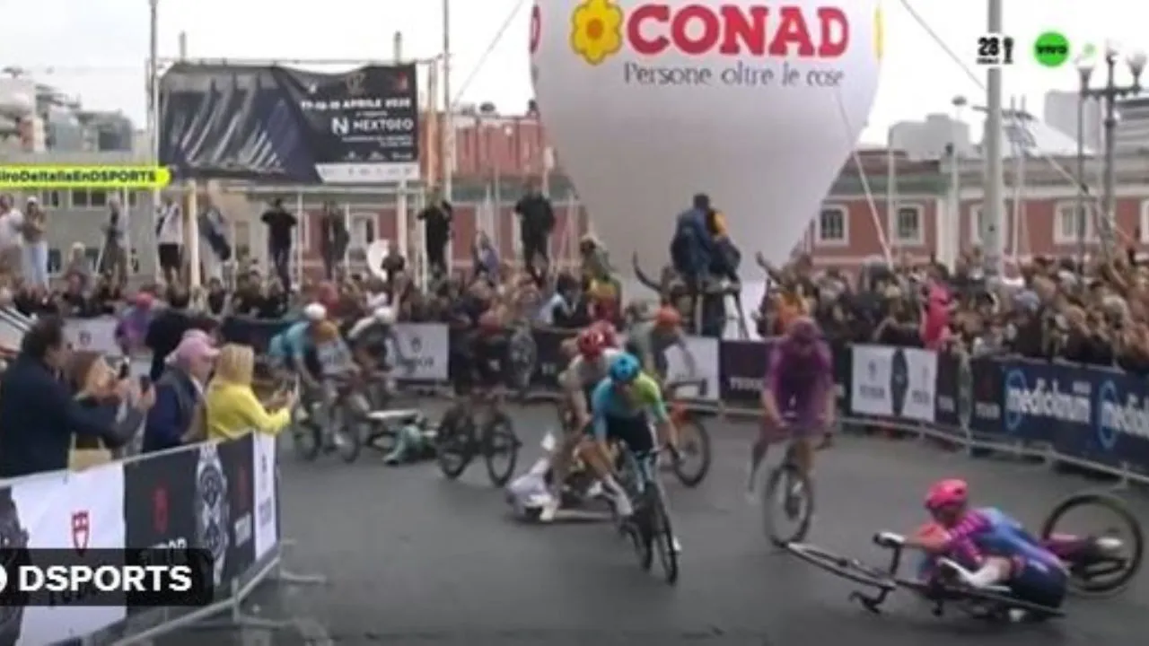 Caída del Giro de Italia Video | Otra terrible caída en el Giro: así fue el impactante accidente en la etapa 6
