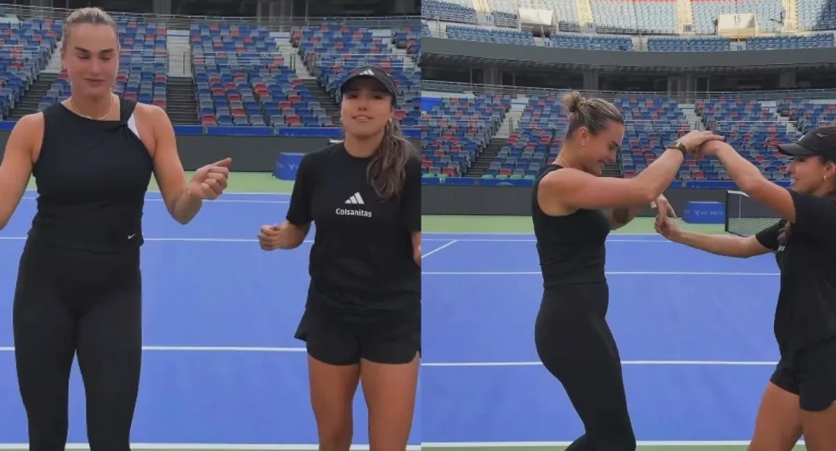 Camila Osorio y Aryna Sabalenka bailando Video | Camila Osorio y Sabalenka prendieron la fiesta en Wuhan: ¿bailan como juegan?