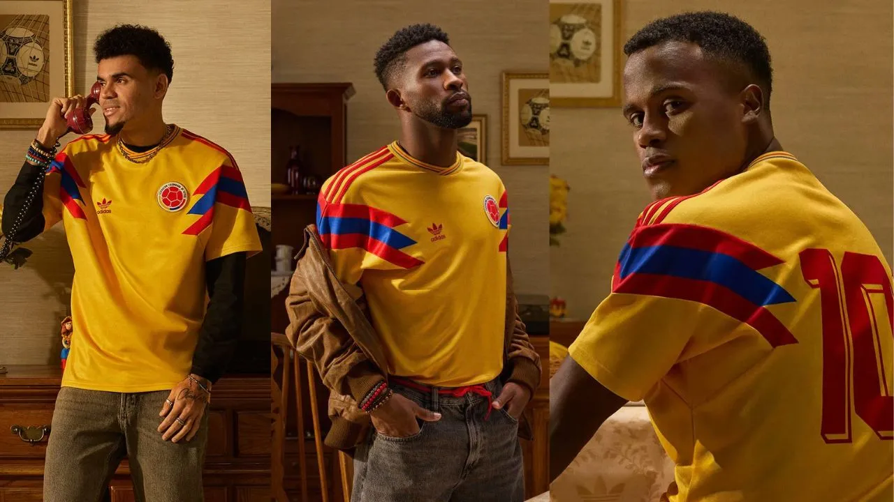 Camiseta retro de la selección Colombia. Italia 1990 revive: Adidas y la FCF relanzan la camiseta retro de Colombia para el Mundial 2026
