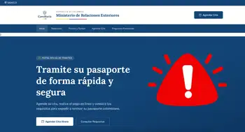Cancillería alertó por micancilleria.com, página falsa que ofrece el trámite de pasaporte. ¿Va a sacar el pasaporte? Revise la dirección web antes de pagar: hay una página falsa circulando