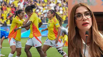 Catherine Juvinao en debate sobre la Liga Femenina de Colombia. ¿Discriminación? Polémica en la Liga Femenina por jugadoras sin contrato laboral
