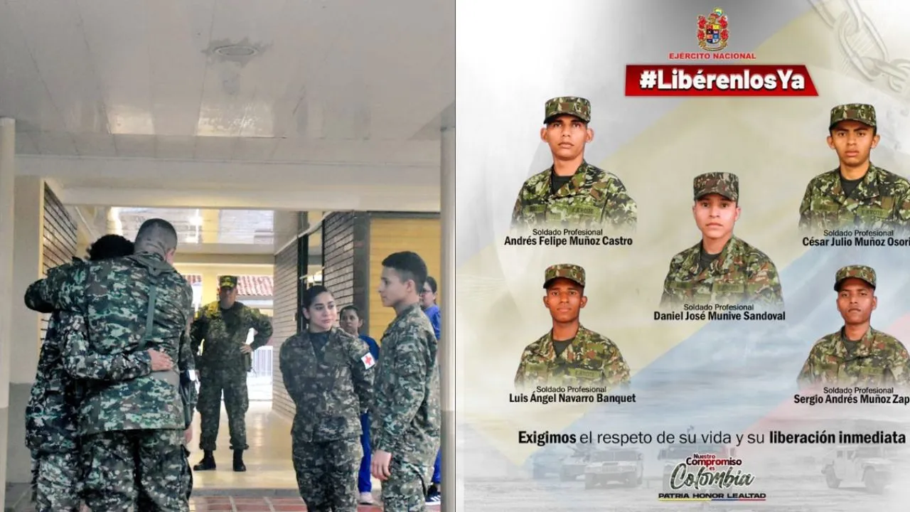 Cinco soldados secuestrados por el ELN en Arauca fueron liberados. Soldados secuestrados en Tame, Arauca, por el ELN fueron liberados