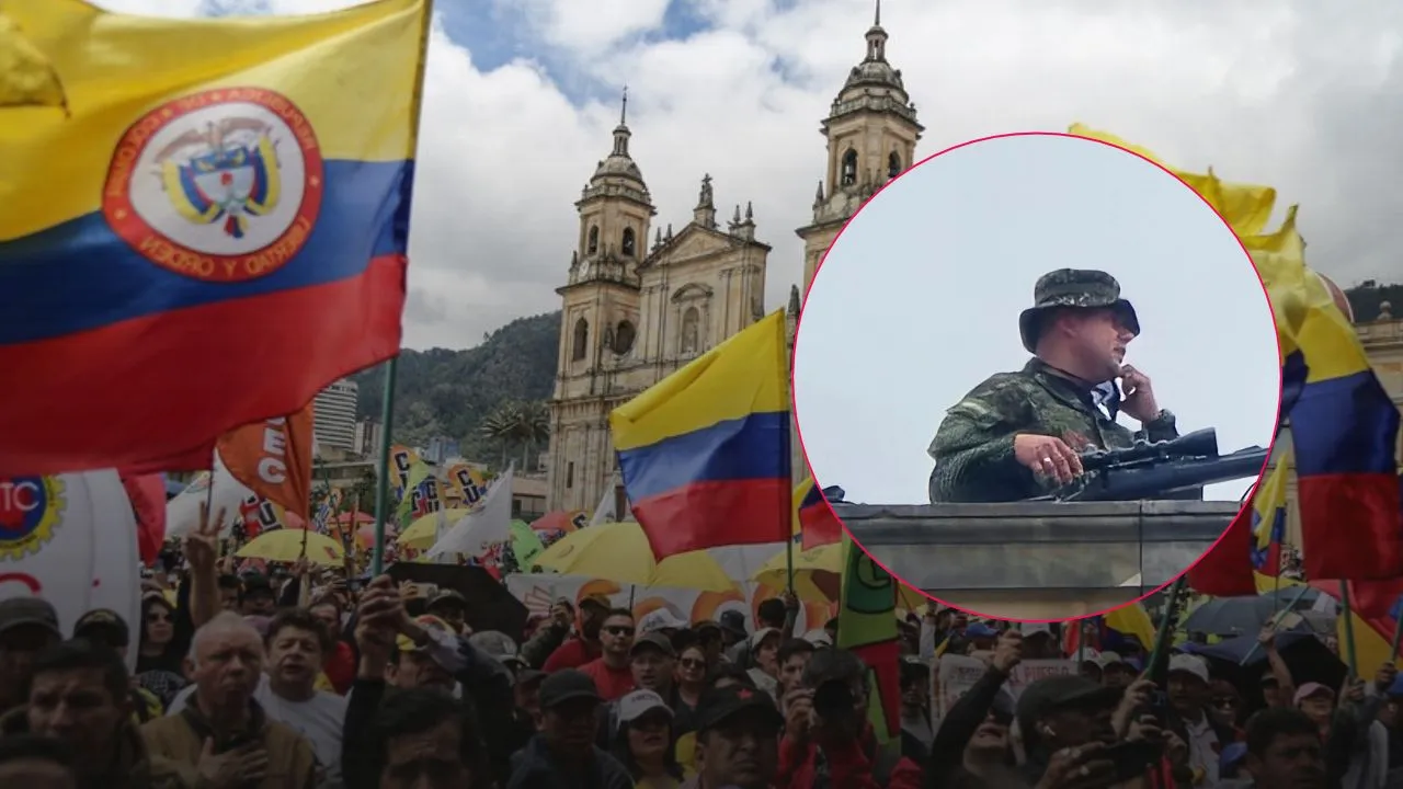 Congresistas han tomado fotos de miembros de la fuerza pública en la Plaza de Bolívar Polémica imagen en las protestas de hoy: ¿francotiradores en la Plaza de Bolívar?