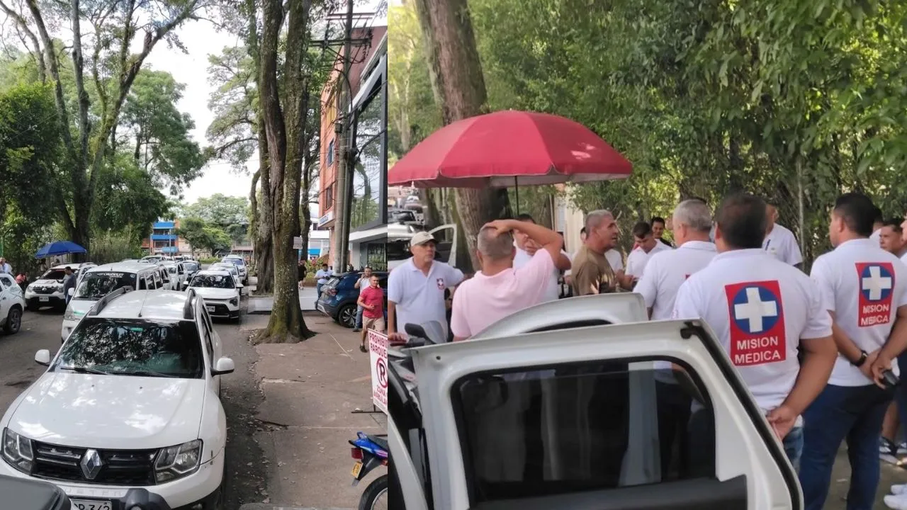 Contratistas de Mogotax protestan en Ibagué por pagos pendientes. Pacientes renales podrían quedarse sin transporte en Ibagué por crisis de pagos a Mogotax