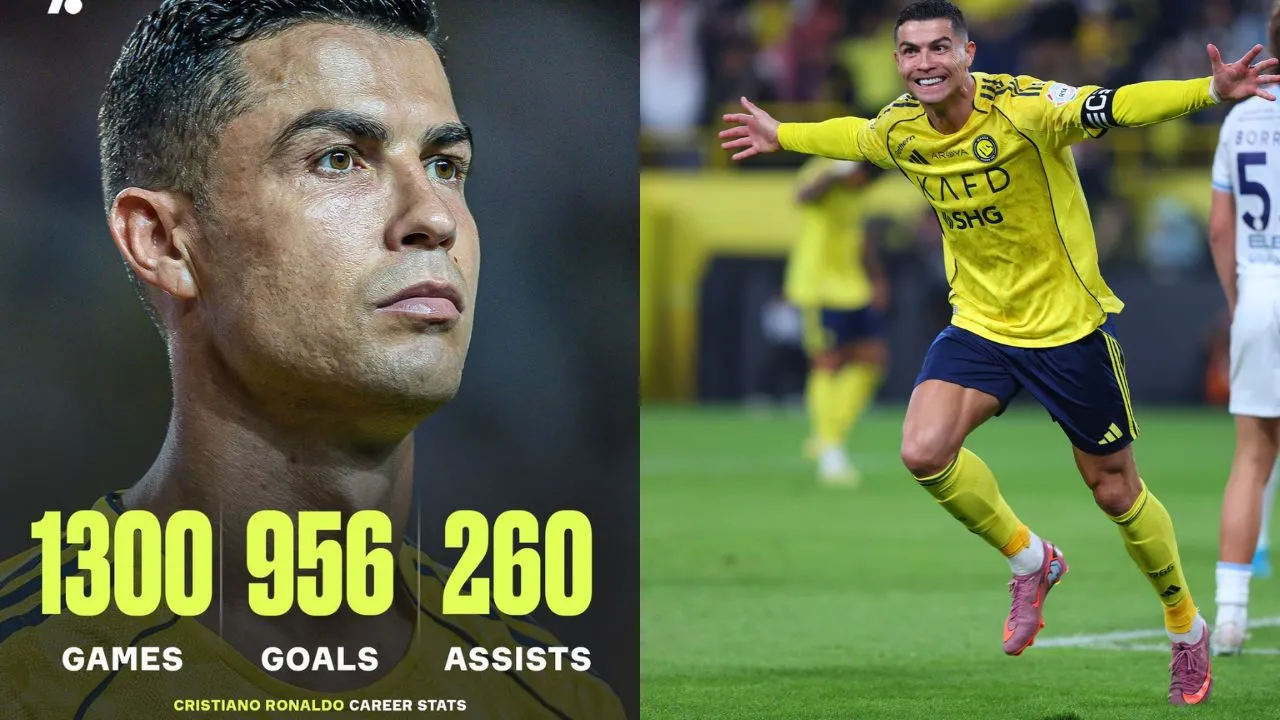 Cristiano Ronaldo rompe otro récord. Lleva 956 anotaciones y una obsesión intacta: ¿Es el récord de los 1.000 goles el último gran desafío de Cristiano?