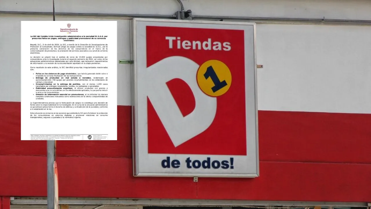 D1 SIC La SIC investigará a D1 por vender productos vencidos y fallas en pagos: esto se sabe