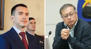 Daniel Noboa Daniel Noboa anunció "tasa de seguridad" del 30 % a productos que Colombia exporta a Ecuador