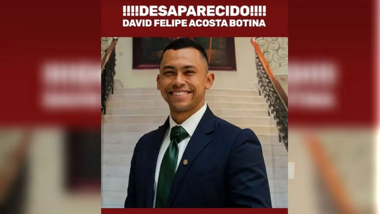 David Felipe Acosta: ¿qué se sabe de la desaparición del joven en la Zona T de Bogotá? ¿Qué se sabe de la desaparición del ingeniero David Acosta, en la Zona T de Bogotá?
