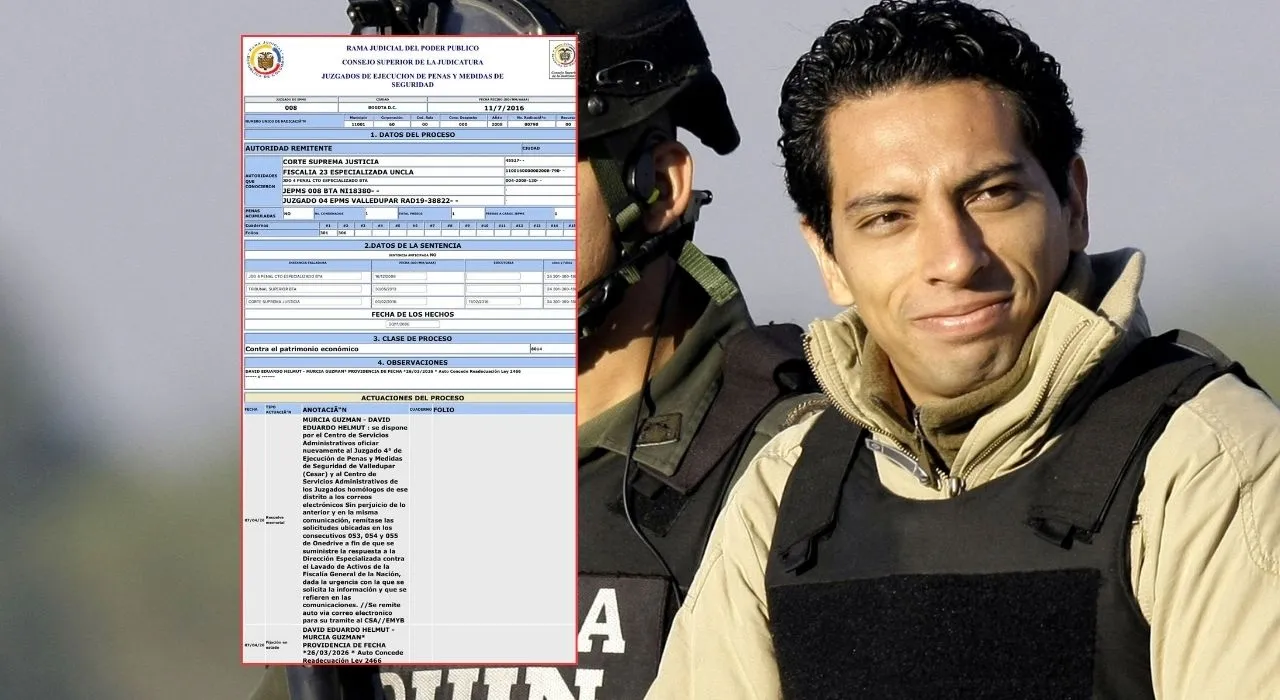 David Murcia Guzmán solicita libertad condicional David Murcia Guzmán, creador de DMG, está cada vez más cerca de la libertad