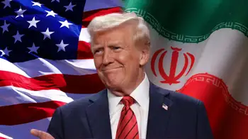 Donald Trump y las banderas de EE.UU. e Irán EE. UU. e Irán ponen fin a la guerra en Medio Oriente: ¿cuándo firmaran el acuerdo?
