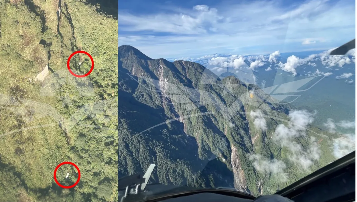 ¿Dónde buscan la aeronave? Así es la zona rural de Tadó, Chocó Fuerza Aeroespacial publica fotos de lo que serían partes de la aeronave de misión médica