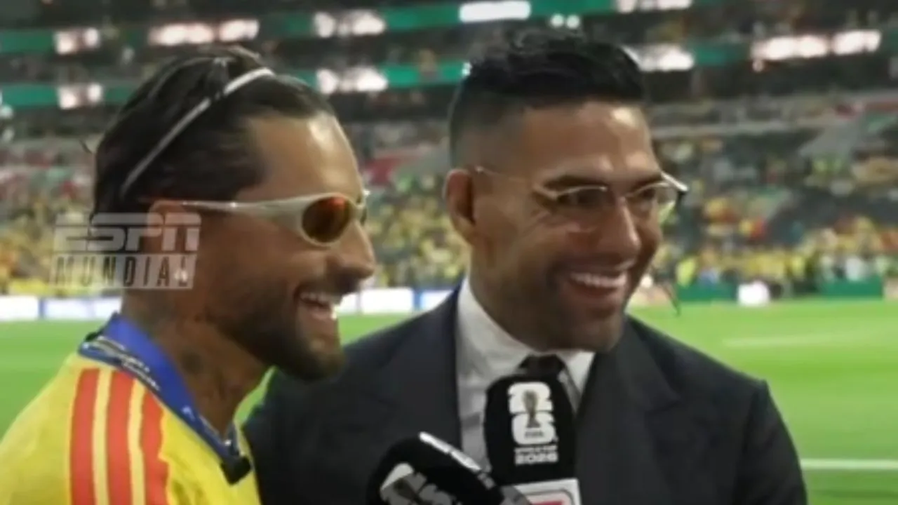 El piropo de Maluma a Radamel Falcao García antes del Colombia - Uzbekistán. El comentario picante de Maluma a Radamel Falcao García que enciende las redes: ¿Le echó los perros?