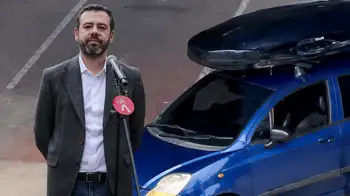 El conductor del Spark del puente peatonal reapareció e insultó a Galán. El conductor del Spark del puente peatonal reapareció con un video: esto le dijo a Galán