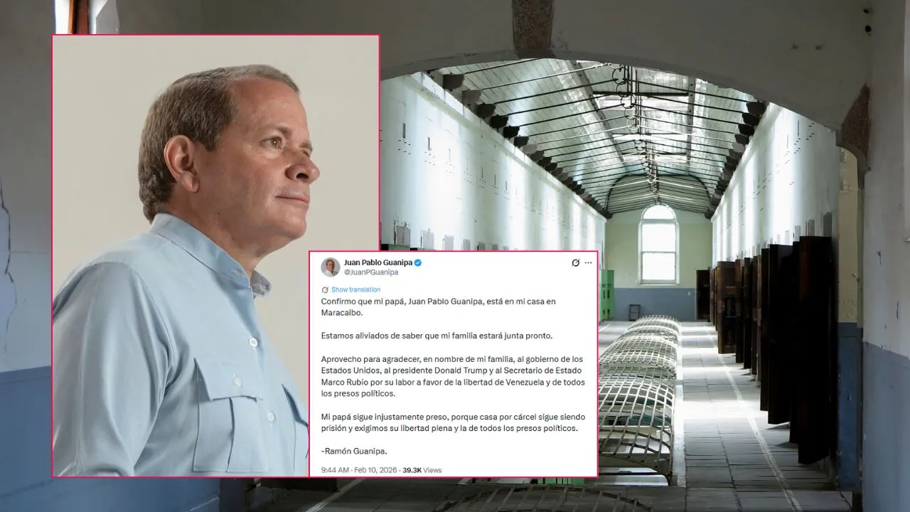 El hijo de Juan Pablo Guanipa confirmó que está en arresto domiciliario Juan Pablo Guanipa en arresto domiciliario, ¿qué dijo Diosdado Cabello sobre su recaptura?