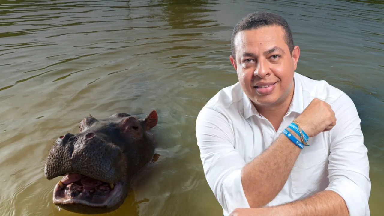 El secretario de Ambiente de Barrancabermeja, Leonardo Granados habló con Minuto60 Un hipopótamo les partió las piernas a dos pescadores en Puerto Triunfo: 'Son muy peligrosos'