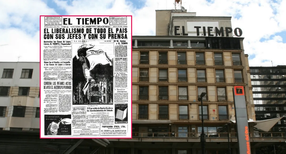 El Tiempo circuló 15 días en tamaño reducido tras el incendio de su sede en 1952 No es la primera vez que El Tiempo sale en tabloide: el diario vuelve a ese formato este domingo 27
