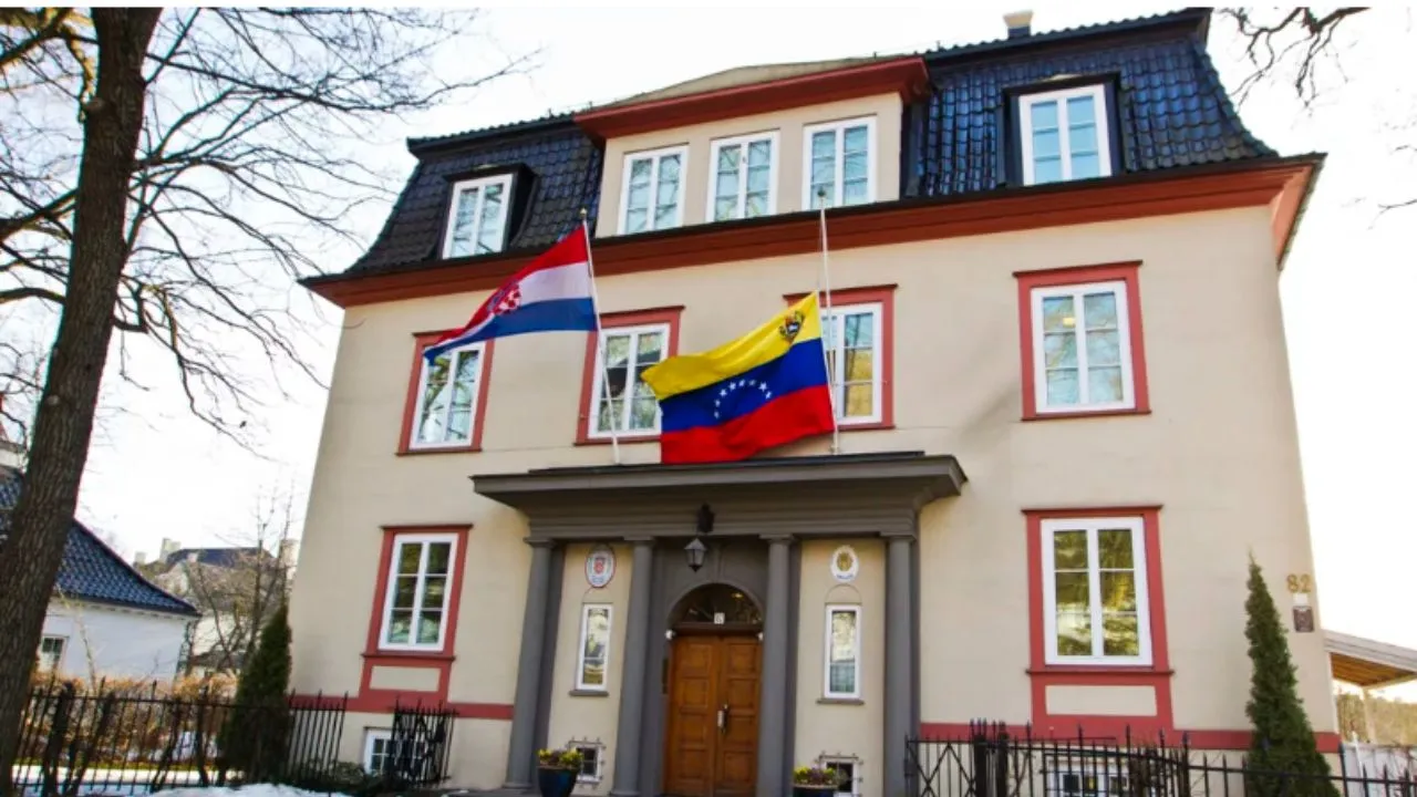 Embajada de Venezuela en Oslo. Venezuela cierra su embajada en Noruega tras Nobel de la Paz a María Corina Machado