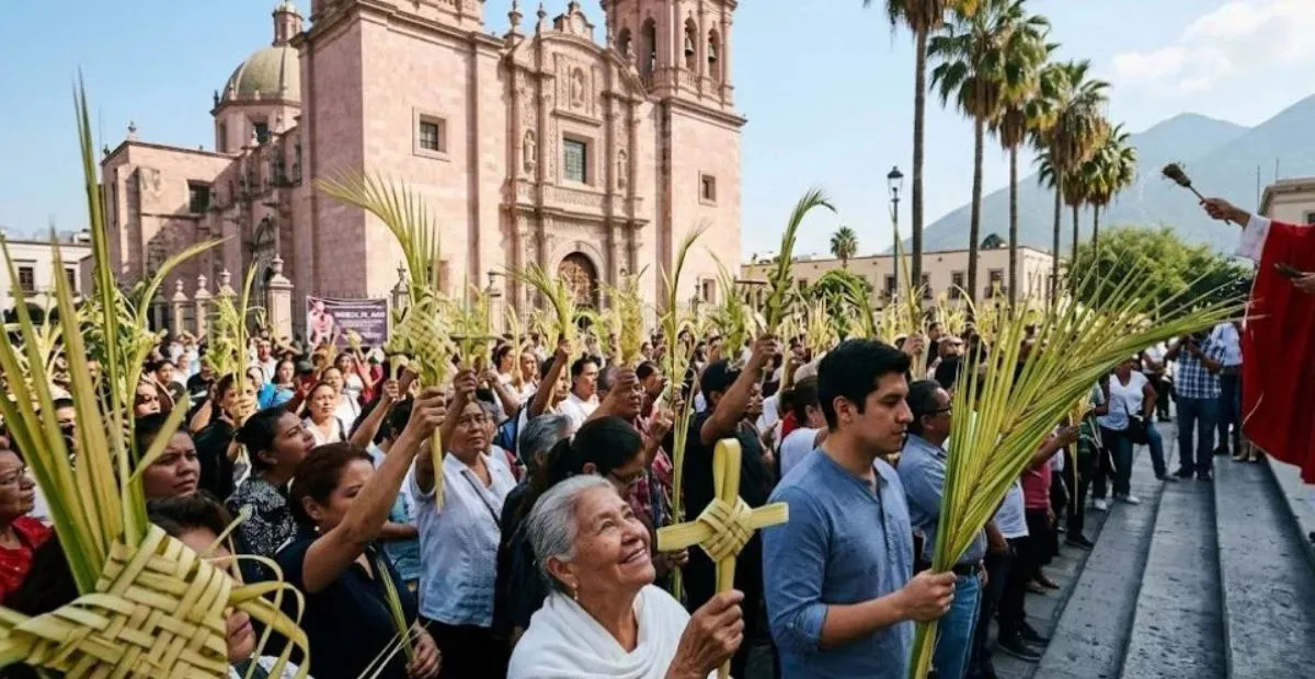 Fieles participan en las procesiones del Domingo de Ramos 2026. Domingo de Ramos 2026: así celebran los católicos la entrada triunfal de Jesús a Jerusalén