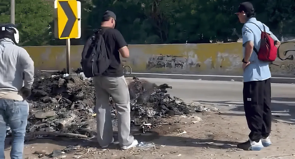 Fiscalía investiga perros incinerados en la vía Alterna de Santa Marta (Magdalena). Fiscalía y Policía Ambiental investigan tres perros incinerados en la vía Alterna de Santa Marta