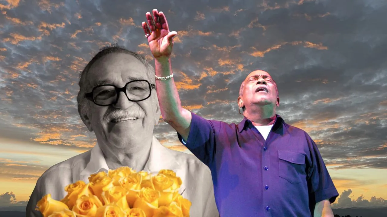 Gabriel García Márquez y Cheo Feliciano en un cielo manizaleño. Gabriel García Márquez y 'Cheo' Feliciano: El día en que salsa y literatura se juntaron hasta morir