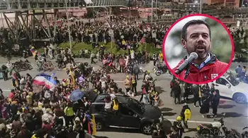 Galán balance protestas ¿Fuerza pública se mantendrá desplegada en Bogotá? Esto dijo Galán tras los disturbios de anoche